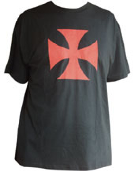 T-Shirt "Templer" schwarz