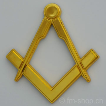 3D Plaquette autoadhésive, doré