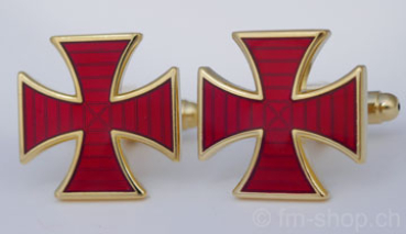 Boutons de manchette "Templier croix"
