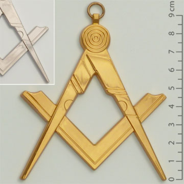 Emblème "Equerre & Compas", doré ou argenté