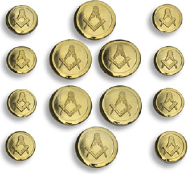 Boutons de blazer, doré