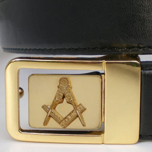 Boucle de ceinture "Equerre et Compas"