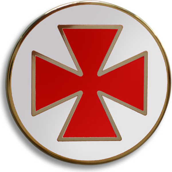 Plaquette de métal, "Templier"