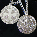 Pendentif "Templier", en argent (925)